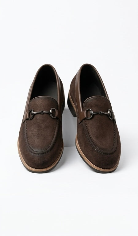 Brown Velvet loafer