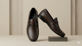 Brown leather shoes