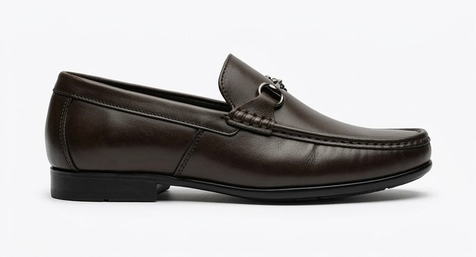 Brown leather shoes