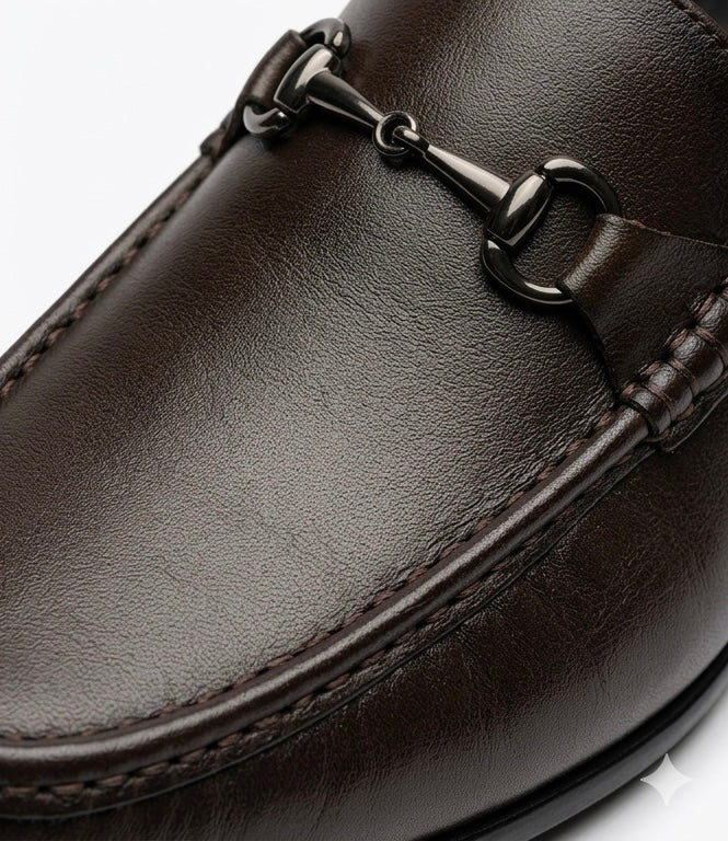 Brown leather shoes