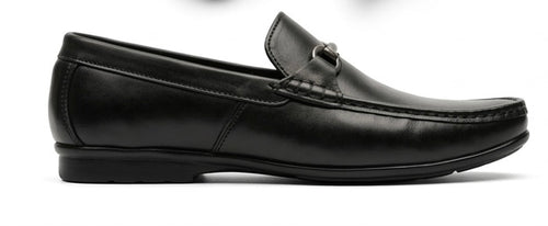 Black leather shoes