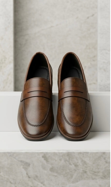 The Heritage Penny Loafer | Burnished Umber