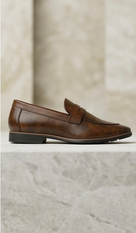 The Heritage Penny Loafer | Burnished Umber